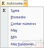 autosuma desplegado